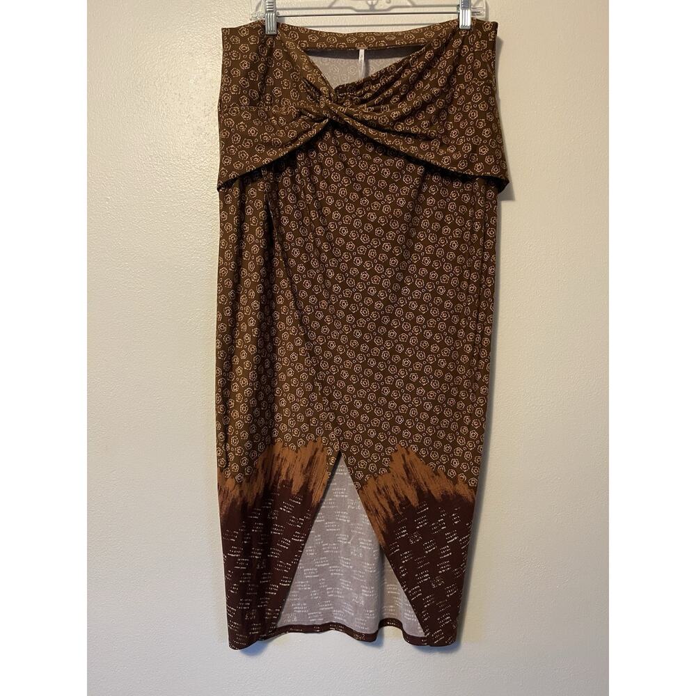 Free People Sarong It Feels Right Skirt Beach Swim Coverup Vacation Floral XL